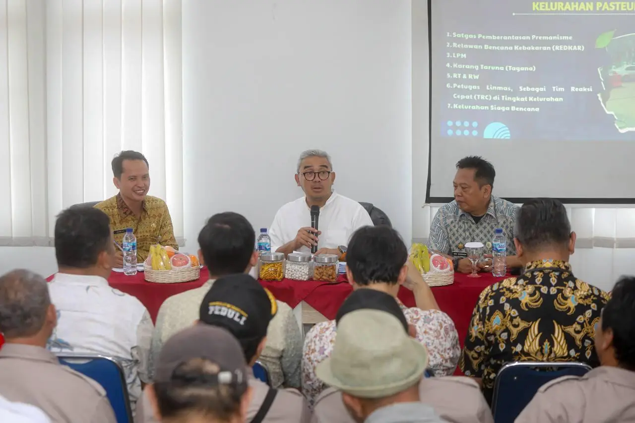 Siskamling Siaga Bencana Pasteur, Farhan: Risiko Longsor di Sini Jauh Lebih Besar Dibanding Banjir