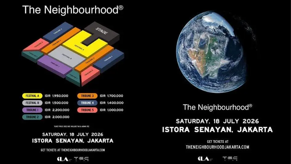 Cara Mudah Membeli Tiket Konser The Neighbourhood Jakarta 2026 Langsung dari Situs Resmi