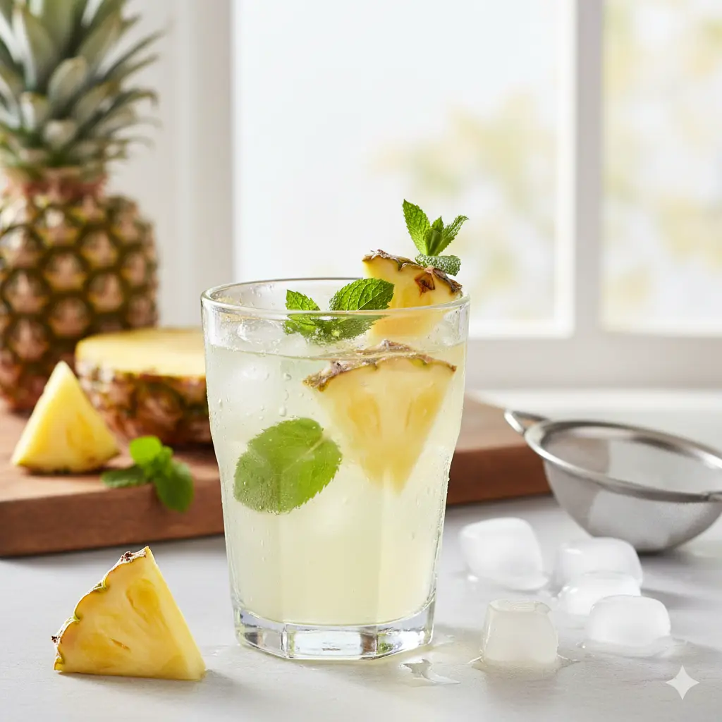 Resep Kilat Infused Water Nanas yang Menyegarkan: Detox Alami dalam 5 Menit