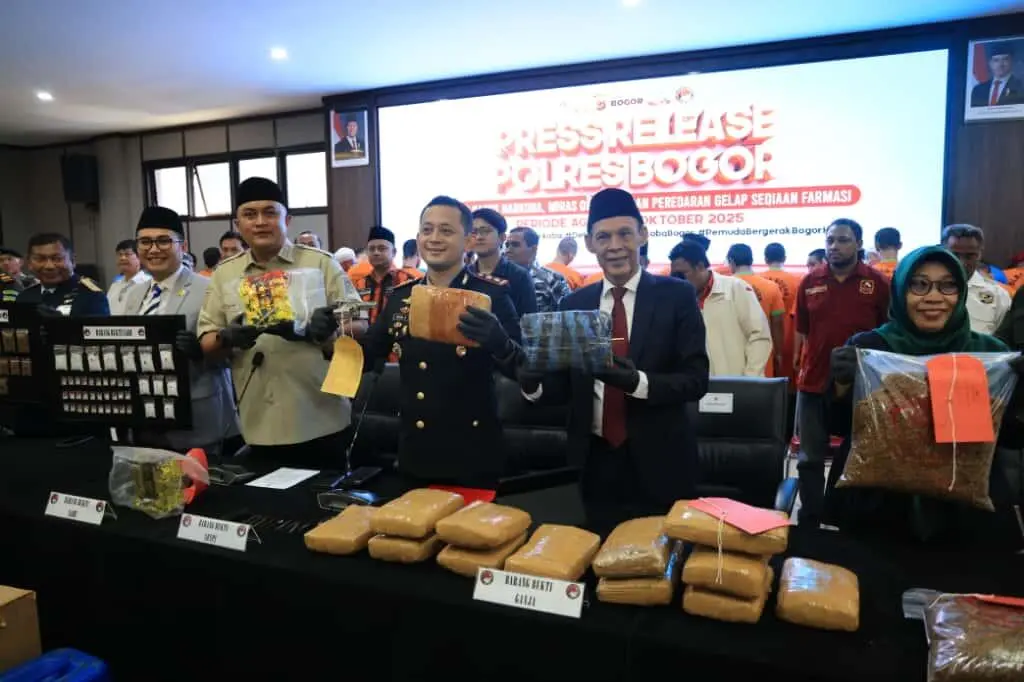 Polres Bogor Ungkap 114 Kasus Narkoba, Selamatkan 11 Ribu Warga dari Bahaya Narkotika