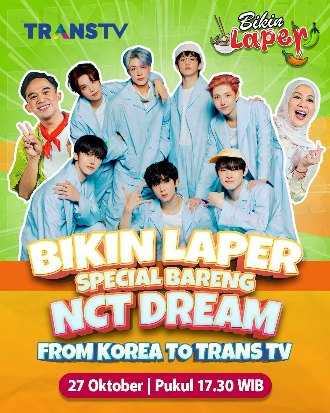 Link Live Streaming NCT Dream Bikin Laper Trans TV Hari Ini 27 Oktober 2025 Gratis Nonton di Sini