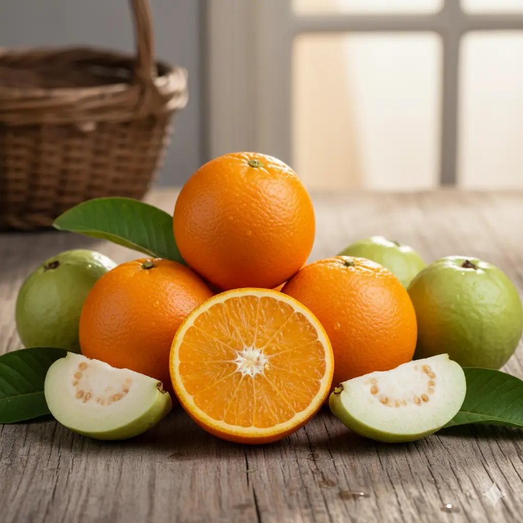 Perbandingan Jambu dengan Jeruk dalam Asupan Vitamin C