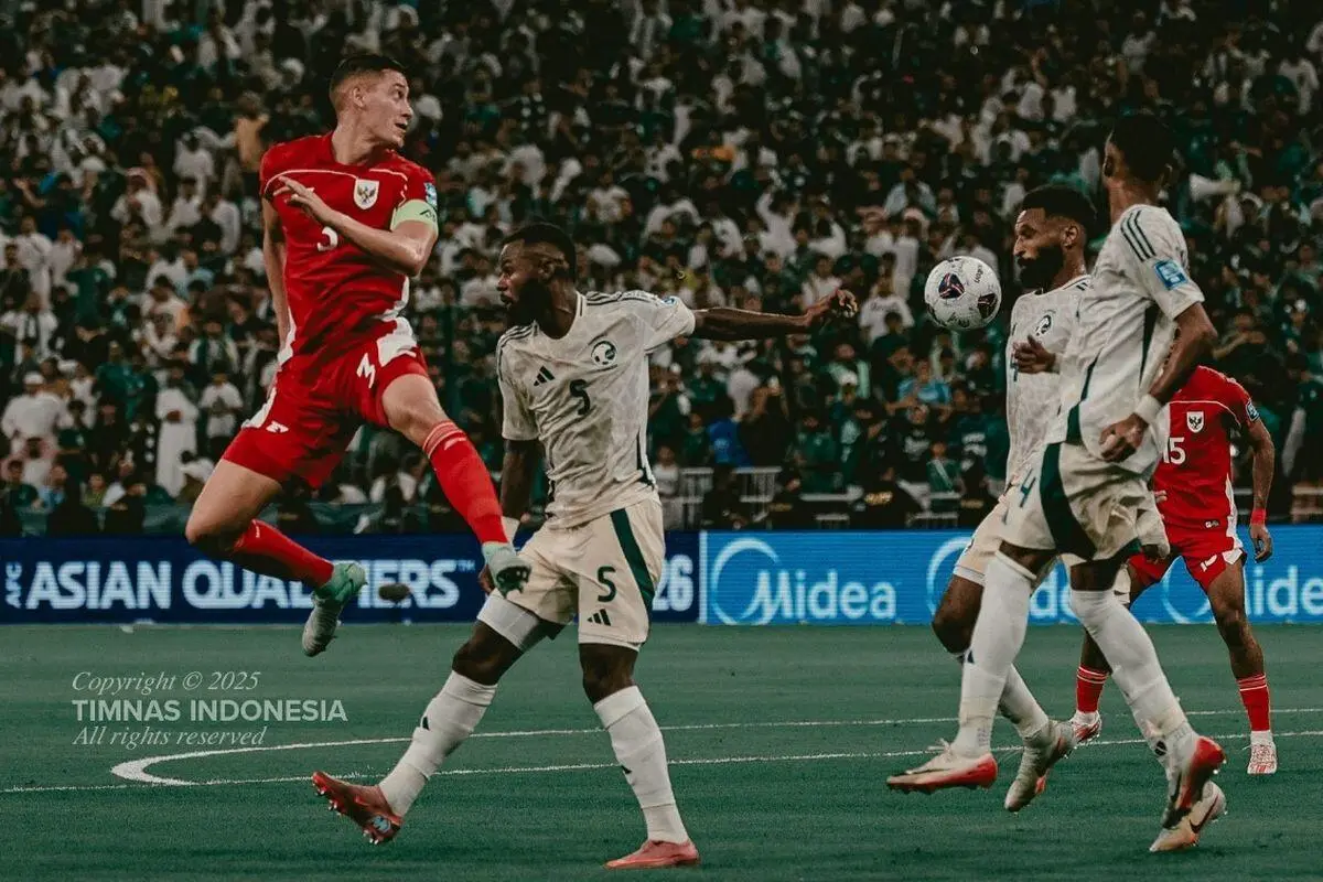 Update Ranking FIFA Timnas Indonesia Setelah Kalah Tipis dari Arab Saudi di Kualifikasi Piala Dunia 2026