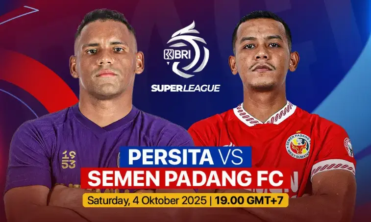 Link Live Streaming Persita Tangerang vs Semen Padang BRI Super League, Kick Off 19.00 WIB Sabtu 4 Oktober 2025