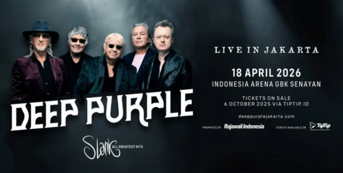 Tiket Konser Deep Purple 2026 di Jakarta Dijual, Satu Panggung dengan Slank, Catat Cara Beli dan Jadwalnya