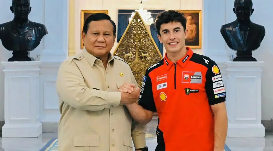 Bertemu Marc Marquez, Presiden Prabowo Tekankan Pentingnya Sport Tourism dan Atlet Muda