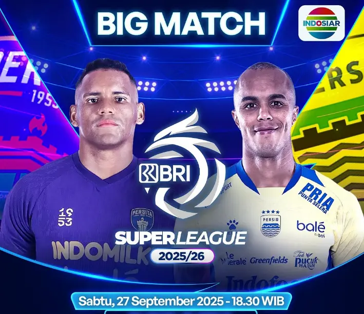 Link Live Streaming Persita vs Persib BRI Super League 2025, Saksikan Duel Sengit Malam Ini, Kick off 19.00 WIB